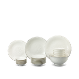 Bộ đồ ăn sứ Minh Long 32 sản phẩm - Sen IFP - Chỉ Bạch Kim