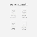 Bộ đồ ăn sứ Minh Long 6 người 25 sản phẩm - Camellia - Hương Biển kem