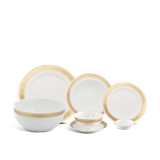 Bộ đồ ăn sứ Minh Long 6 người 32 sản phẩm - Sago - Hoa Hồng