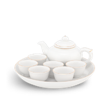 Bộ trà sứ Minh Long 0.35 L - Misc Assortment IFP - Chỉ Vàng