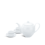 Bộ trà sứ Minh Long 0.5 L - Camellia - Trắng