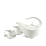 Bộ trà sứ Minh Long 0.45 L - Anh Vũ IFP - Trắng Ngà