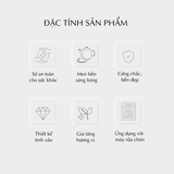 Bộ trà sứ Minh Long 0.65 L - Daisy - Trắng