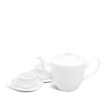 Bộ trà sứ Minh Long 0.65 L - Daisy - Trắng