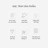 Bộ trà sứ Minh Long 0.8 L - Camellia - Diệp Lục