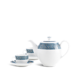 Bộ trà sứ Minh Long 0.8 L - Camellia - Diệp Lục