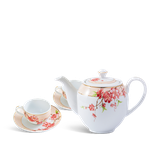 Bộ trà sứ Minh Long 0.8 L - Camellia - Hoa Đào