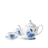 Bộ trà sứ Minh Long 0.8 L - Hoàng Cung - Sen Vàng