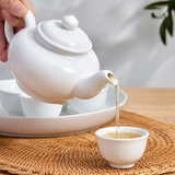 Bộ trà sứ Minh Long 0.45 L - Daisy - Trắng