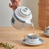 Bộ trà sứ Minh Long 1.1 L - Jasmine - Phước Lộc Thọ