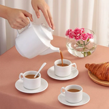 Bộ trà sứ Minh Long 1.1 L Jasmine - Trắng