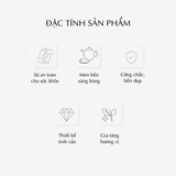 Bộ trà sứ Minh Long elip 0.47 L - Anna - An Nhiên