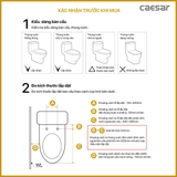 Bồn cầu 1 khối Caesar CD1353F nắp rửa cơ TAF060