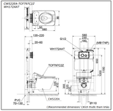 Bồn cầu treo tường TOTO CW522EA#NW1 nắp rửa điện tử TCF796CZ WH172AT