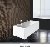 Bồn tắm dài Euroca EU1-1570 dài 1m5 chân yếm đặt sàn