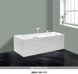 Bồn tắm dài Euroca EU3-1775 dài 1m7 chân yếm đặt sàn