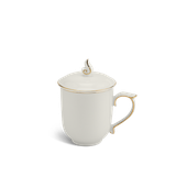 Ca trà sứ Minh Long 0.30 L - Mẫu Đơn IFP - Chỉ Vàng