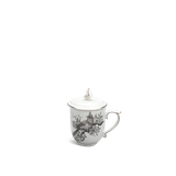 Ca trà sứ Minh Long 0.30 L + nắp - Mẫu đơn IFP - Chim Chào Mào