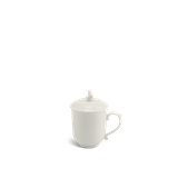 Ca trà sứ Minh Long + nắp 0.30 L - Mẫu Đơn IFP - Trắng Ngà