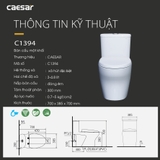 Bồn cầu 1 khối Caesar CD1394