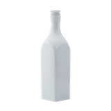 Chai sứ dưỡng sinh vuông 1.0 L + nắp (K1) - Dưỡng Sinh - Trắng