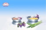 Chảo nhôm vành cuốn xi bóng Tân Đức Thành 18cm