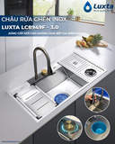 Chậu rửa chén 1 hộc Luxta LC8949F-3.0 Inox 304 dài 89cm