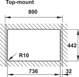 Chậu đá Hafele HS20-GEN1S80