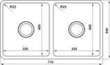 Chậu Inox Hafele HS19-SSN2S90S