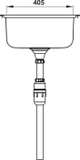Chậu Inox Hafele HS20-SSN2R90M