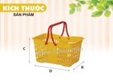 Giỏ Siêu Thị nhựa Tý Liên No.0602
