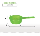 Lược Dừa nhựa Tý Liên No.0003