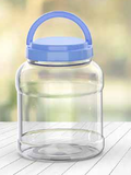 Hũ Tròn nhựa Duy Tân 3.6KG-Nắp Quai - 3250ml