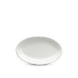 Dĩa oval ảo sứ Minh Long 32 cm - Daisy Lys - Trắng Ngà