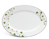 Dĩa oval sứ Minh Long 32 cm - Jasmine - Hoa May Mắn