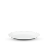 Dĩa oval ảo sứ Minh Long - Daisy - Trắng