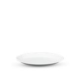 Dĩa oval ảo sứ Minh Long - Daisy - Trắng