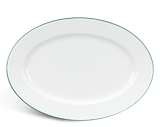 Dĩa oval sứ Minh Long - Jasmine - Chỉ Xanh Lá