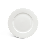 Dĩa tròn sứ Minh Long 22 cm - Jasmine Lys - Trắng Ngà