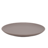 Dĩa tròn sứ Minh Long 25 cm (KL) - Timeless - Màu Xám