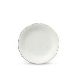 Dĩa tròn sứ Minh Long - Mẫu Đơn IFP - Chỉ Vàng