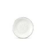 Dĩa tròn sứ Minh Long - Sen IFP - Chỉ Bạch Kim