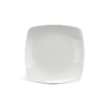 Dĩa vuông ảo sứ Minh Long 25 cm - Misc Assortment Lys - Trắng Ngà