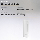 Hộp xà phòng nước đơn gắn tường Caesar Q821