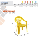 Ghế Bành 6 Sọc nhựa Tý Liên No.0708