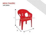 Ghế Bành Cao nhựa Tý Liên No.0746