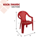Ghế bành Lưới Liền nhựa Tý Liên No.0716