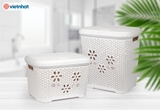 Giỏ nắp hoa nhựa Việt Nhật 5158