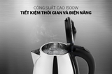 Ấm siêu tốc Inox 1.5L Happy Time HTD1055