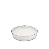 Khay mứt sứ Minh Long 5 ngăn - Viền Chỉ Vàng